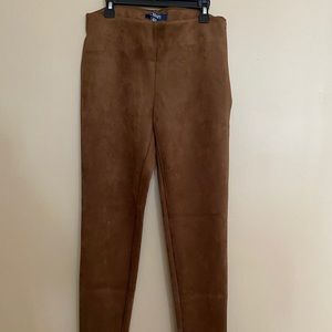 Suede pants